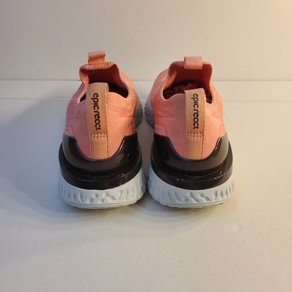 Nike Epic Phantom React Flyknit Bright Melon Woman's Size 7 - Picture 4 of 9